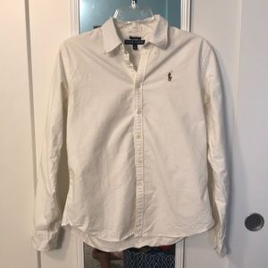 ⭐️ Ralph Lauren White Button Down